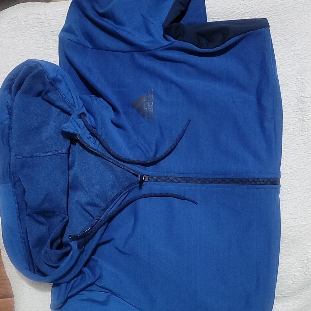 Adidas zip up hoddie Large mens